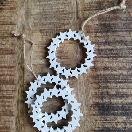 Malý věneček-hvězdičky/bílý